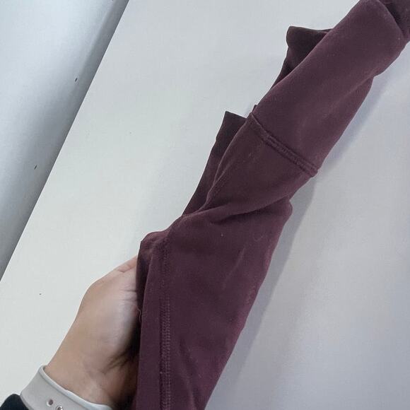Lululemon Leggings Womens 4 Purple Wunder Under Crop III Full-On Luon 21" - Picture 11 of 13